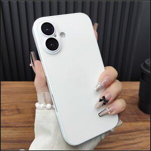Sleek White Minimalist Phone Case